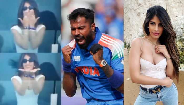 Hardik Pandya's New Rumored Girlfriend Spotted Blowing Flying Kisses From Stands In Dubai International Stadium During IND vs PAK Game: All About British Singer Jasmin Walia - In Pics