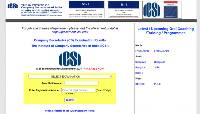 ICSI CS Result 2024: CS Executive Results Declared At icsi.edu- Check Steps To Download, Toppers’ List Here ICSI CS Result 2024: CS Executive Results Declared At icsi.edu- Check Steps To Download, Toppers’ List Here