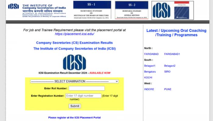 ICSI CS Result 2024: CS Executive Results Declared At icsi.edu- Check Steps To Download, Toppers’ List Here