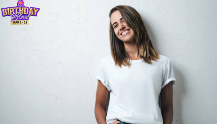 Shop Women’s T-shirts at Unbeatable Prices During Myntra Birthday Blast – Starts March 1! Shop Women’s T-shirts at Unbeatable Prices During Myntra Birthday Blast – Starts March 1!