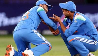 Virat Kohli’s Hilarious Feet-Touching Gesture To Axar Patel Goes Viral During Champions Trophy 2025 - Watch