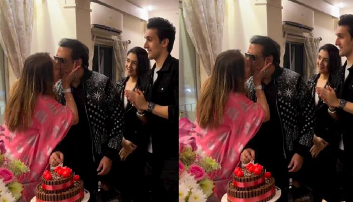 Sunita Ahuja &amp; Govinda’s Lip Lock Video In Front Of Their Kids Go Viral On The Internet 