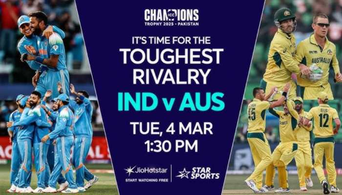 IND vs AUS Semi-Final Live Streaming FREE: When and Where Watch India vs Australia ICC Champions Trophy Semifinals Match Live Telecast On TV, Mobile Apps, Laptop Online In India?