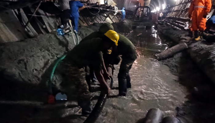 Telangana Tunnel Collapse: Rescue Ops Underway, Damaged Conveyor Made Operational Telangana Tunnel Collapse: Rescue Ops Underway, Damaged Conveyor Made Operational