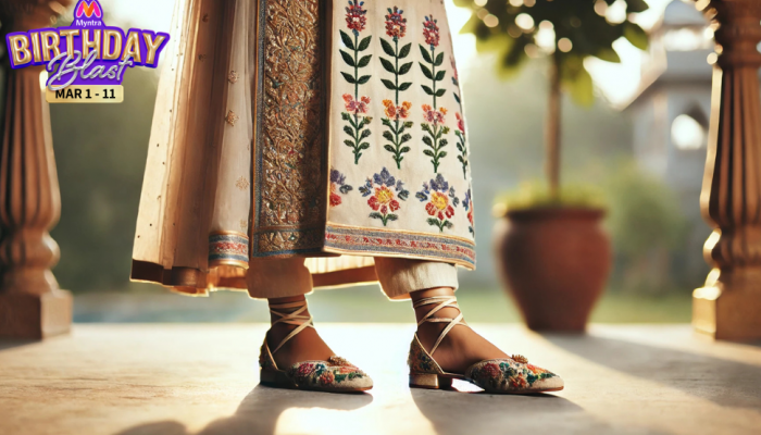 Myntra Birthday Blast Sale: Trendy Ethnic Mojaris for Women Myntra Birthday Blast Sale: Trendy Ethnic Mojaris for Women