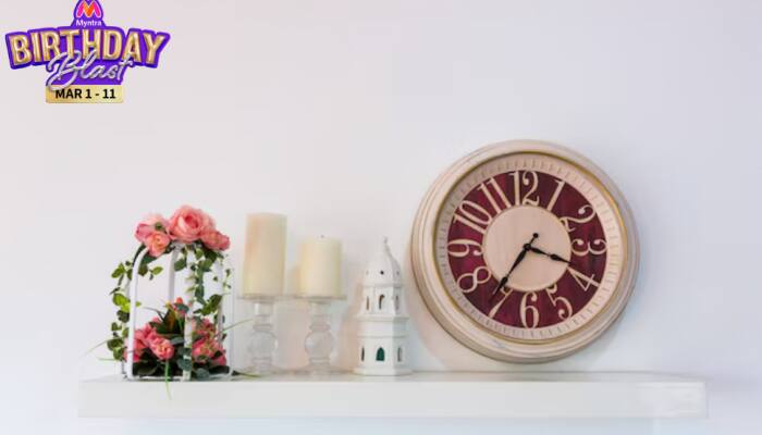 Myntra Birthday Blast Sale: Best Stylish &amp; Affordable Wall Clocks