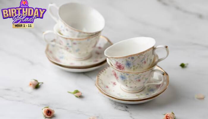 Myntra Birthday Blast: Stylish Ceramic Cups for an Elegant Kitchen
