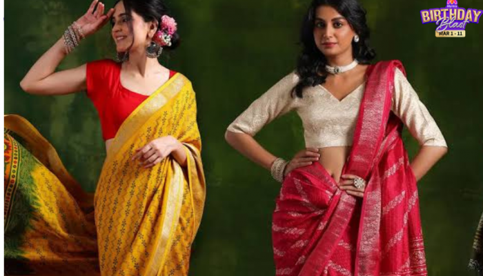 Shop Stunning Sarees at Unbeatable Prices: Myntra Birthday Blast Sale Shop Stunning Sarees at Unbeatable Prices: Myntra Birthday Blast Sale