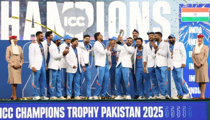 India Win Champions Trophy After 12 Years, Become 1st Team To Win Three Titles India Win Champions Trophy After 12 Years, Become 1st Team To Win Three Titles