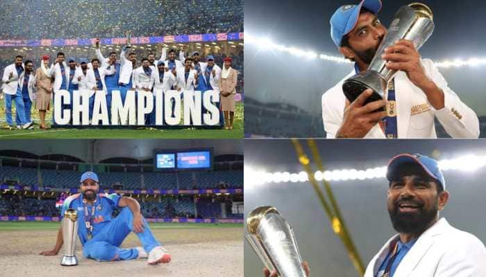 How Team India Celebrated Champions Trophy 2025 Win - In Pics
