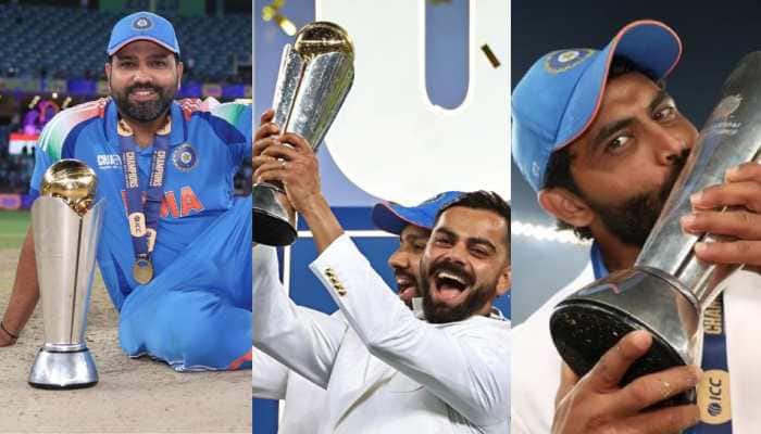 Rohit Sharma, Virat Kohli & Ravindra Jadeja Among Few Cricketers To Win Champions Trophy Twice - Check Full List