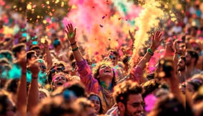 holi festival set up for party