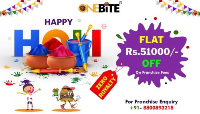 'One Bite' Holi Special : Exciting Offers From One Of India’s Top Fast Food Franchise Chain 'One Bite' Holi Special : Exciting Offers From One Of India’s Top Fast Food Franchise Chain