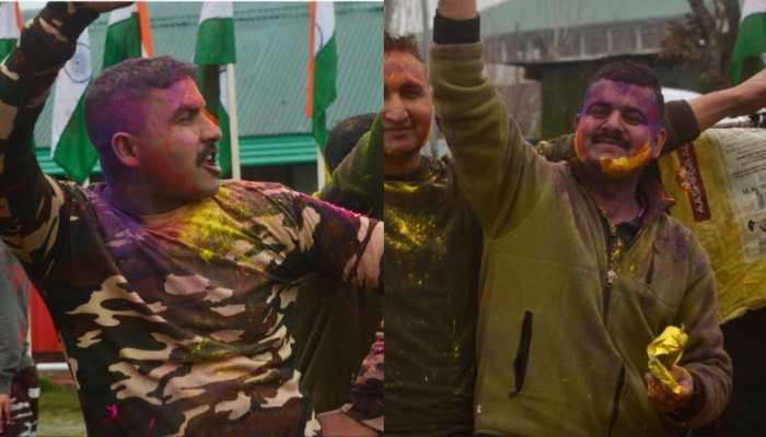 Holi Fever Reaches Kashmir Border: BSF Troops Celebrate Festival Of Colours In Valley, Spread Message Of Brotherhood Holi Fever Reaches Kashmir Border: BSF Troops Celebrate Festival Of Colours In Valley, Spread Message Of Brotherhood