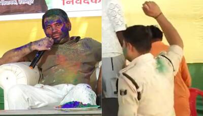 Dance Or Get ‘Suspended’: Lalu Yadav's Son Tej Pratap Threatens Cop During Holi Celebrations In Viral Video