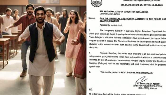 Govt In Pakistan’s Punjab Bans Students From Dancing On Bollywood Songs In Colleges
