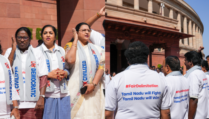 T-shirts With Slogans: Lok Sabha Adjourned For The Day Amid Protest By Opposition Members T-shirts With Slogans: Lok Sabha Adjourned For The Day Amid Protest By Opposition Members