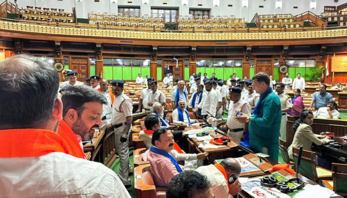18 BJP MLAs Suspended From Karnataka Assembly For 6 Months For 'Disrespecting' Speaker
