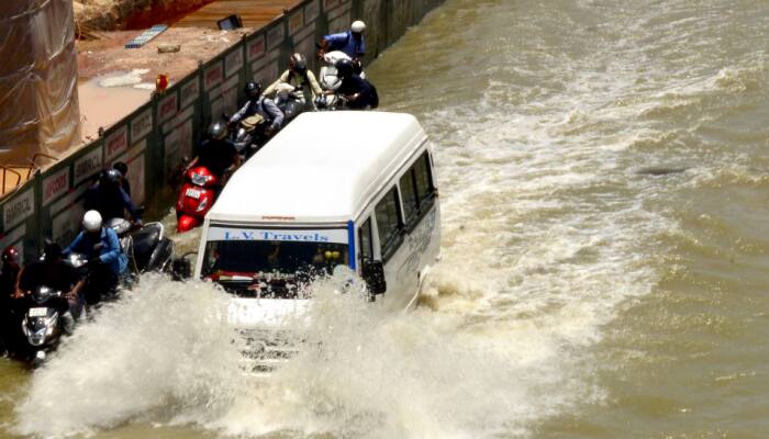 Karnataka Weather: As Rain Continues To Batter Bengaluru, Waterlogging Throws Life Out Of Gear — VIDEO