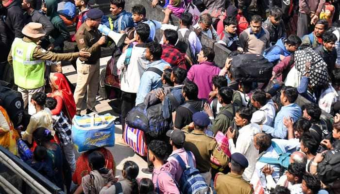 Huge Rush At New Delhi Railway Station Amid Delay In Departure Of Trains