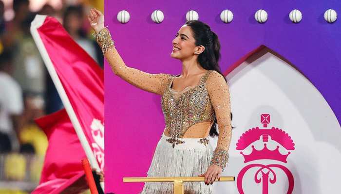 Sara Ali Khan Sets The Stage On Fire At IPL 2025 In Guwahati Sara Ali Khan Sets The Stage On Fire At IPL 2025 In Guwahati