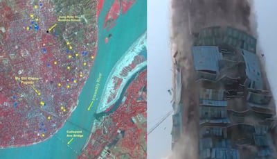 Before And After: ISRO's CARTOSAT-3 Captures Earthquake Damage in Myanmar