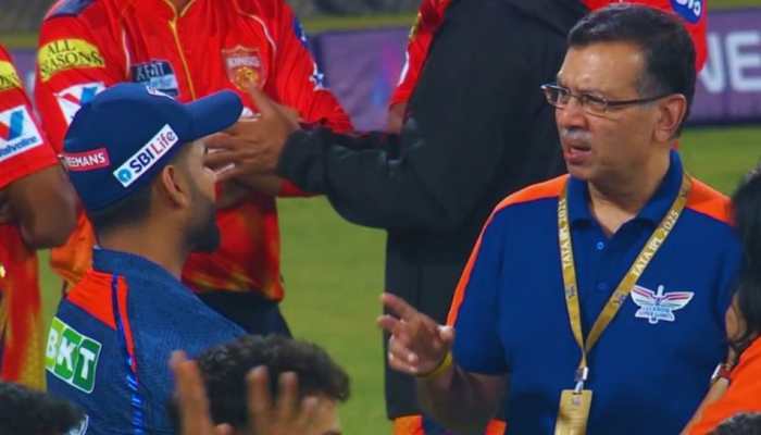 IPL 2025: Sanjiv Goenka’s Fiery Exchange With Rishabh Pant After LSG’s Defeat Sparks Outrage Among Fans, Video Goes Viral - Watch IPL 2025: Sanjiv Goenka’s Fiery Exchange With Rishabh Pant After LSG’s Defeat Sparks Outrage Among Fans, Video Goes Viral - Watch