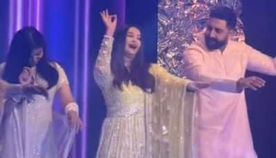 Aishwarya Rai, Abhishek Bachchan Dance On The Divorce Rumours With 'Kajra Re' - Watch