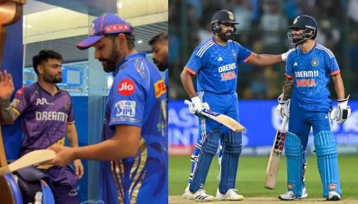 Rinku Singh Asks Rohit Sharma For Bat, Tilak Varma’s Witty Taunt Steals the Show