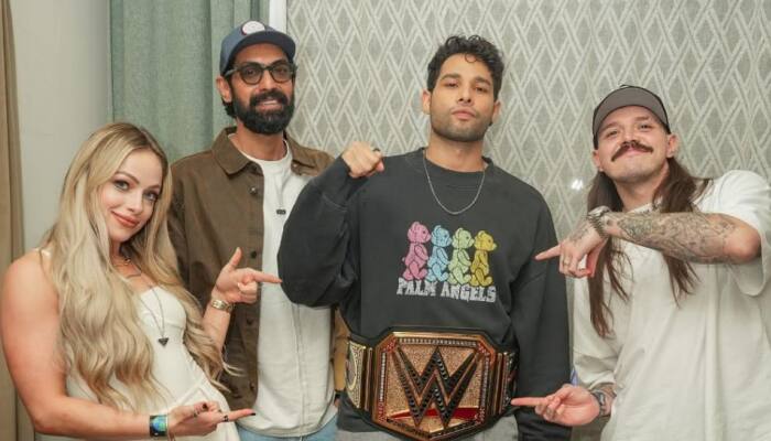 Siddhant Chaturvedi Meets WWE Star Rey Mysterio’s Son Dominik Mysterio And Liv Morgan