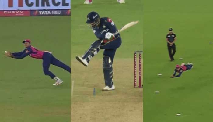 IPL 2025: Yashasvi Jaiswal's Sensational Diving Catch Stuns Rashid Khan, Video Goes Viral - Watch