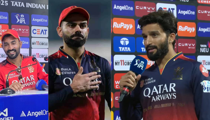 Leadership Clash Brewing At RCB? Virat Kohli Seen Questioning On-Field Decisions Of Rajat Patidar Leadership Clash Brewing At RCB? Virat Kohli Seen Questioning On-Field Decisions Of Rajat Patidar