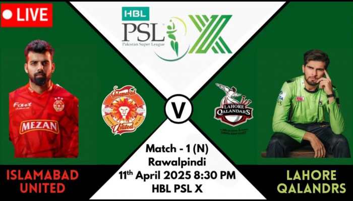 ISL vs LAH PSL 2025 FREE LIVE Streaming: When and where to watch Islamabad United vs Lahore Qalandars 1st match live telecast on TV and Mobile Apps online