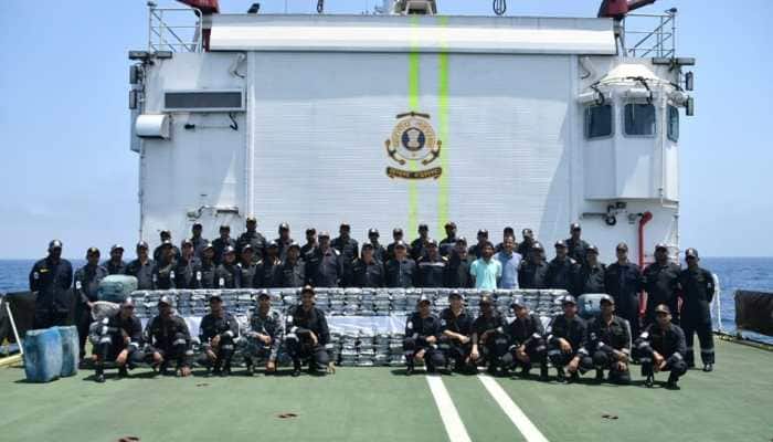 Indian Coast Guard, ATS' Massive Drug Haul Worth Rs 1800 Crore Near Gujarat Coast