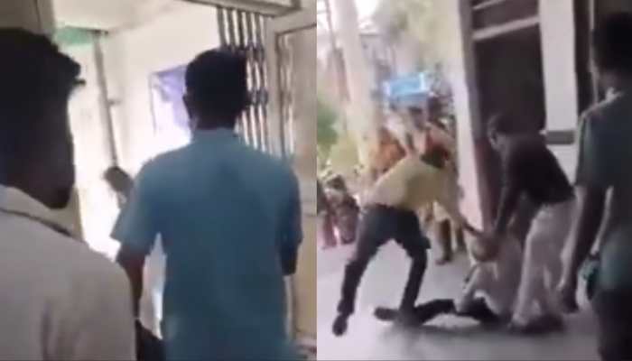 WATCH: Elderly Man Beaten, Dragged By Doctor At Madhya Pradesh Hospital In Viral Video WATCH: Elderly Man Beaten, Dragged By Doctor At Madhya Pradesh Hospital In Viral Video