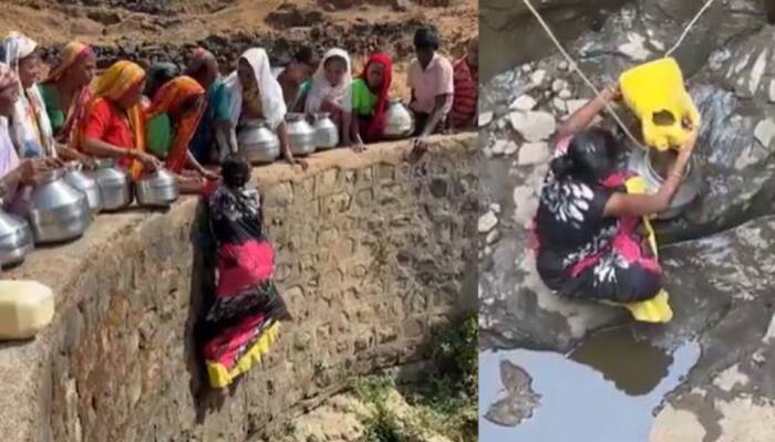 Earth Day 2025: Nashik Women Risk Lives In Deep Wells Amid Severe Water Crisis In Borichi Bari Village - VIDEO