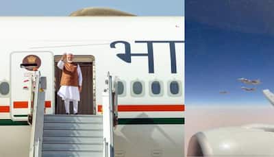 WATCH: Fighter Jets Escort PM Modi's Aircraft In Saudi Arabia