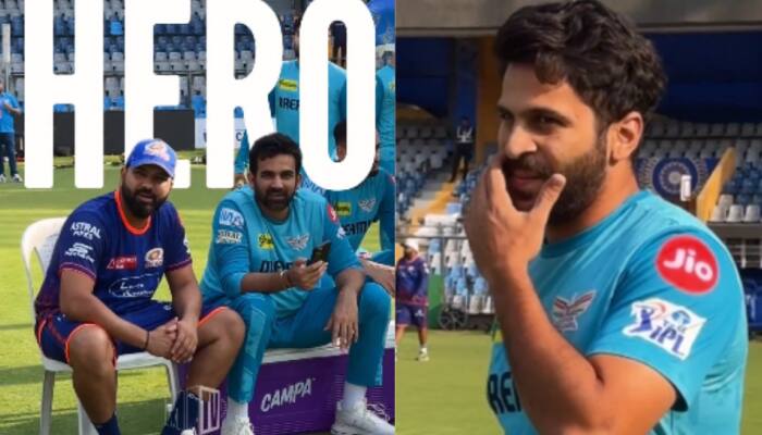 'Ghar Ka Team Hai Kya?': Rohit Sharma’s Funny Dig At Shardul Thakur Ahead Of Crucial MI vs LSG Clash - WATCH