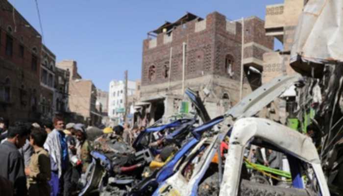 2 killed, 10 Injured In US Airstrikes On Yemen's Houthi-Held Capital: Report 2 killed, 10 Injured In US Airstrikes On Yemen's Houthi-Held Capital: Report