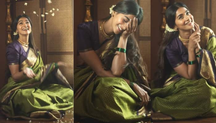 Pooja Hegde's Wore Her Grandmother's 70-year-old Vintage Kanjivaram Saree - See Pics 