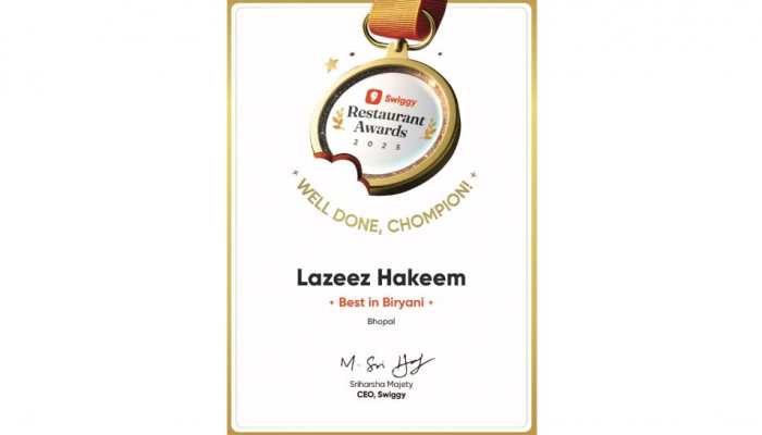 Lazeez Hakeem Wins Swiggy Restaurant Awards 2025! Lazeez Hakeem Wins Swiggy Restaurant Awards 2025!