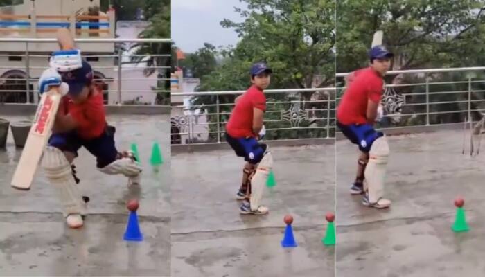 4-Year-Old Video Of IPL Sensation Vaibhav Suryavanshi Practicing On Terrace Goes Viral After His Heroics - Watch Video