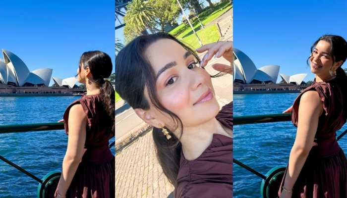 Sara Tendulkar Lights Up Sydney Opera House In Stylish Maroon Look - In Pics