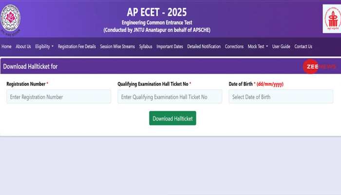 AP ECET 2025 Hall Tickets Released At cets.apsche.ap.gov.in- Check Direct Link To Download Admit Cards Here