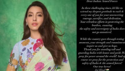 Nora Fatehi Expresses Gratitude To Indian Armed Forces For Their 'Relentless Efforts' 