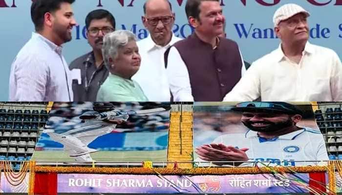 Rohit Sharma Stand Unveiled At Wankhede Stadium - WATCH