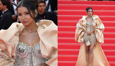 'This Colour Is My Mom’s Favorite': Nancy Tyagi Honors Mother With Stunning Two-Piece Couture Look At Cannes