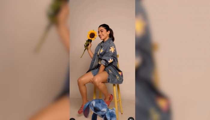 Animal Actress Rashmika Mandanna Goes International: Befriends The Adorable Stitch! Animal Actress Rashmika Mandanna Goes International: Befriends The Adorable Stitch!