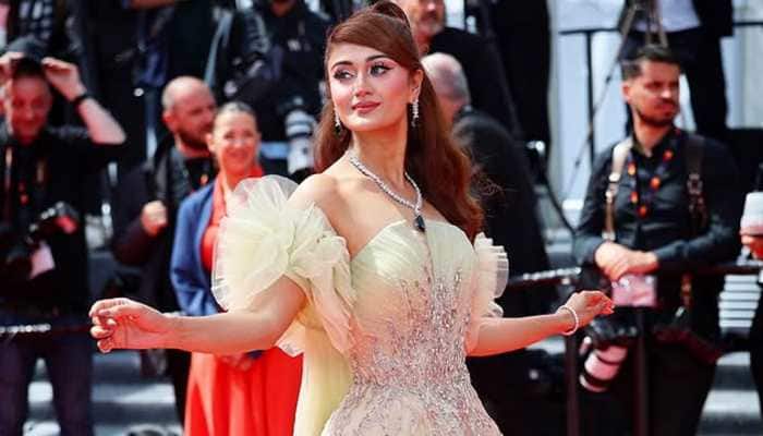 Cannes 2025: Arushi Nishank Walks The Red Carpet In Sustainable Outfit!