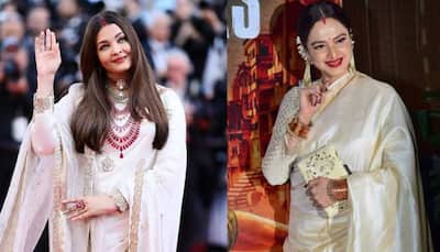 Aishwarya Rai's Bold Red Sindoor White Saree First Look At Cannes 2025 Is Hailed As 'Rekha Core' Moment By Fans!